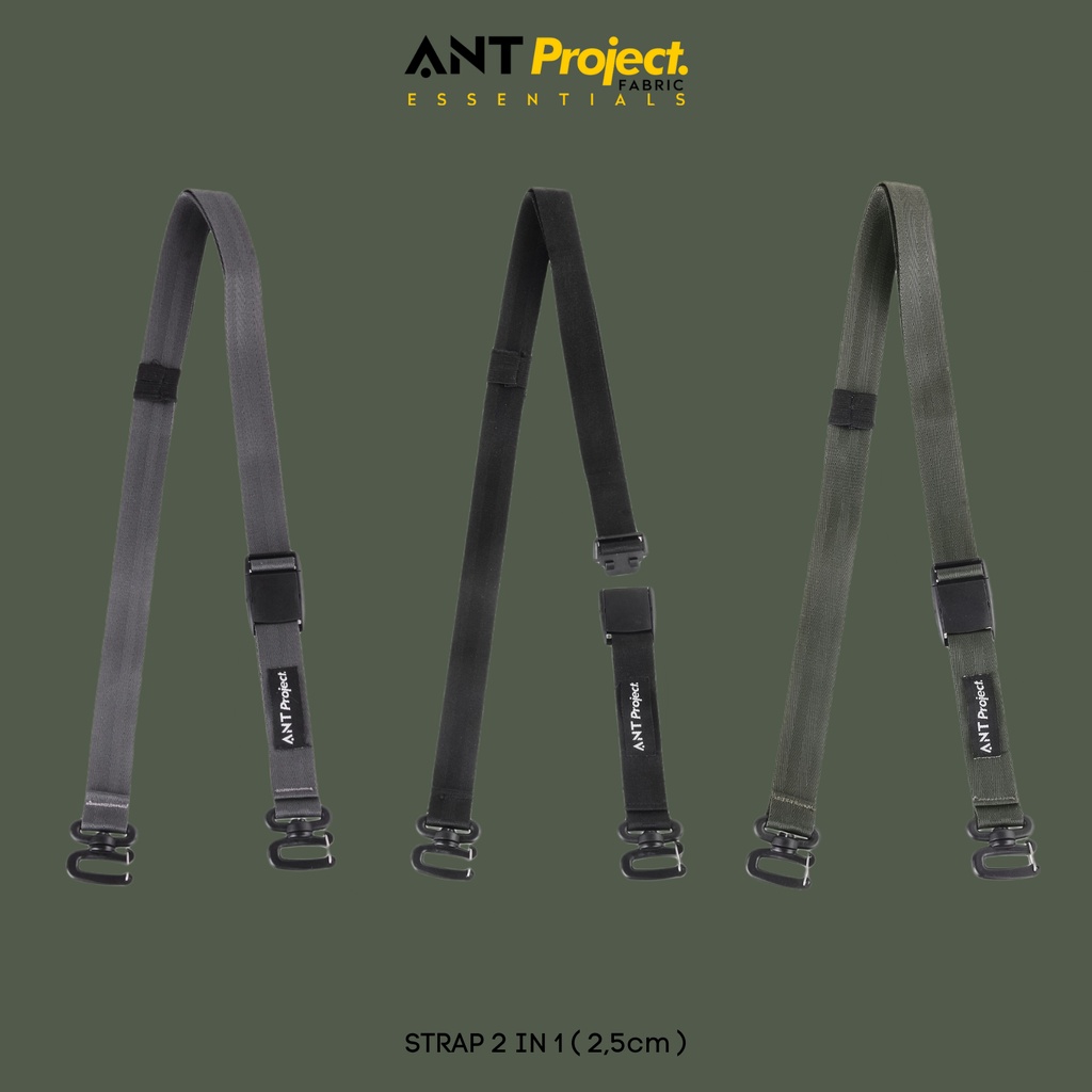 ANT PROJECT - Tali Strap Selempang 2 in 1 Ukuran 130cm X 2.5cm