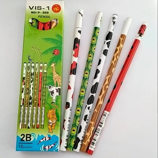 

PENSIL 2B VIS MOTIF ANIMAL / BATIK