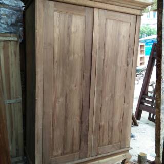  Lemari  jati  pintu 2 swing full  ukir Shopee Indonesia