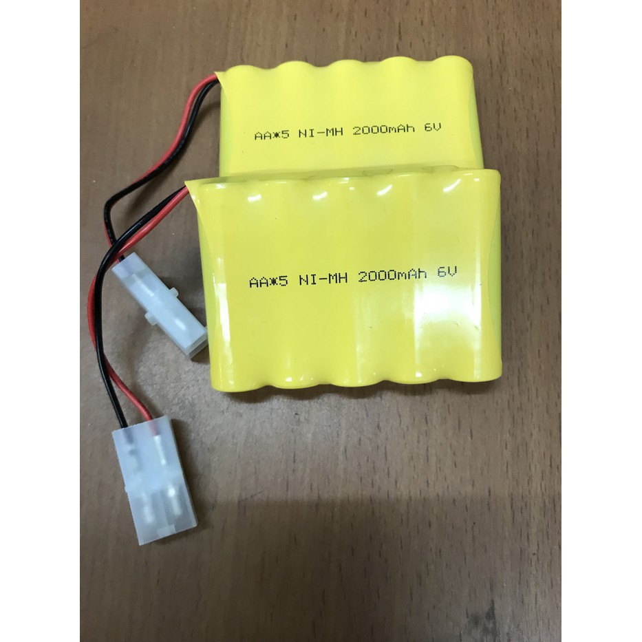 Baterai Rakit 5 Soket 2 6V 2000Mah Baterai Mainan 5 Soket 2 6V 2000Mah