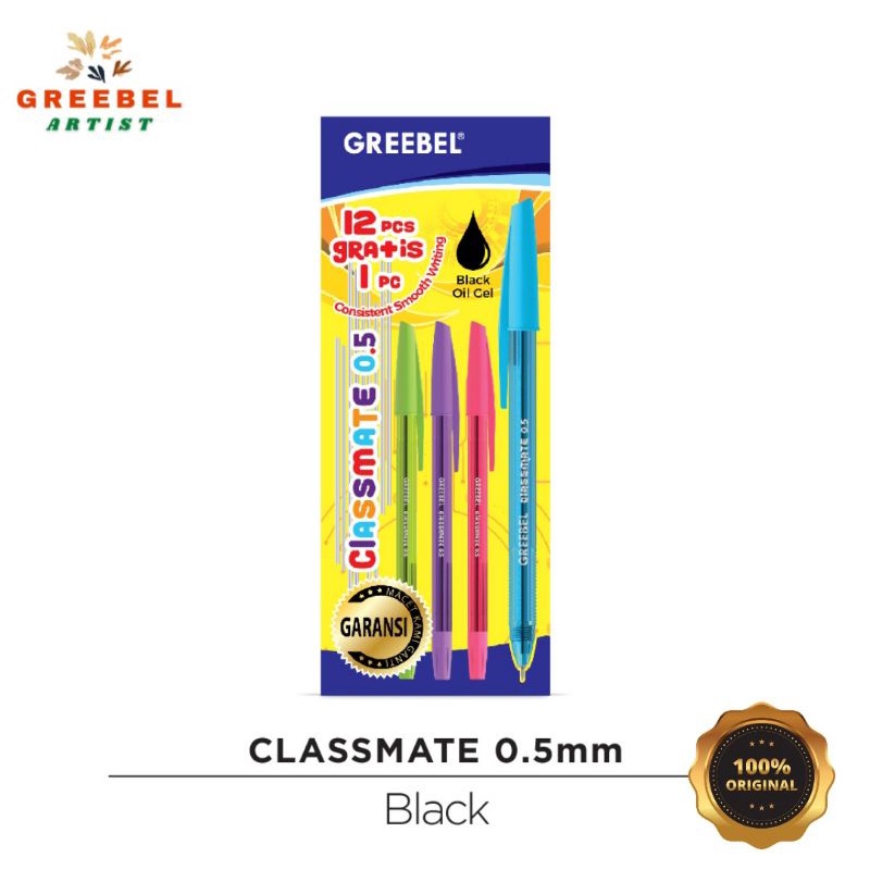 

Pulpen Greebel Classmate 0.5mm 1 pak