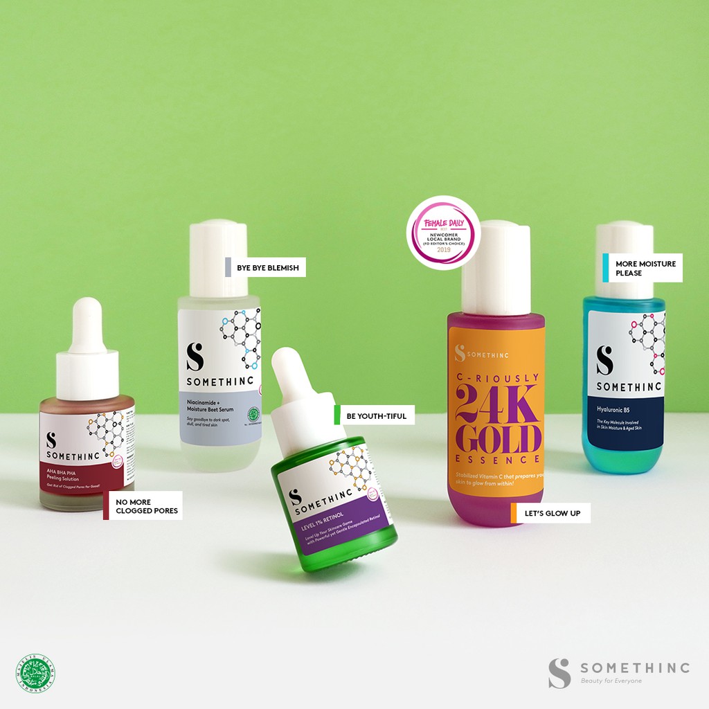 SOMETHING NIACINAMIDE SERUM | HYALURONIC B5 | BAKUCHIOL | AHA BHA | RETINOL | CERAMIC