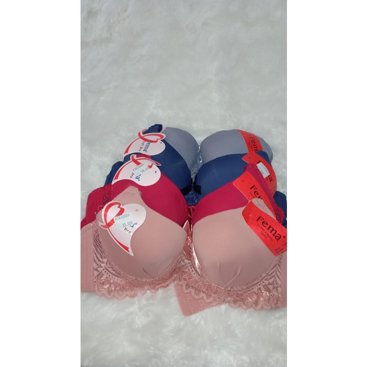 Dalaman Cewek FEMA Renda BH/Bra Kawat Cup A Halus Murah