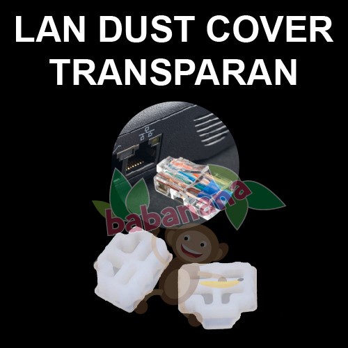 Dust Cover LAN RJ45 plug penutup anti debu Socket transparan router