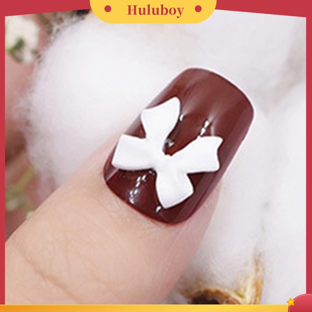 Huluboy Huluboy♡ 100pcs / 1 Pouch Stiker Kuku 3D Multifungsi Aksen Pita Untuk Nail Art