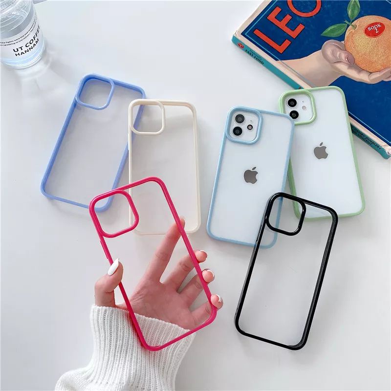 Candy Square List Clear Case iPhone 7 8 + SE 2020 X Xs Xr 11 12 13 Mini Pro Max