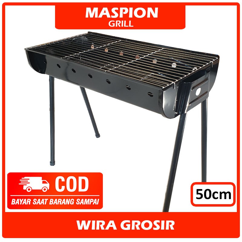 Maspion Alat Panggangan Arang 50cm | Bbq Grill Pan | Bakaran Areng | Perangkat Memanggang | Barbeque