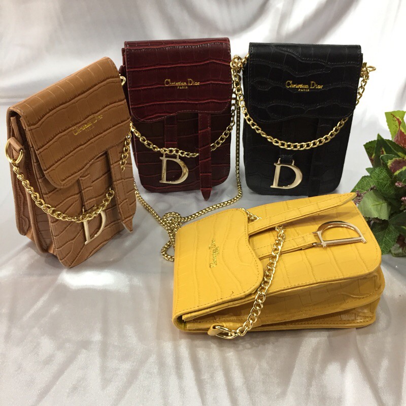 Tas Hp Tali Rantai sling bag Kulit Croco Cantik dan Murmer Tas Hp Tali Rantai sling bag Kulit Croco Cantik dan Murmer