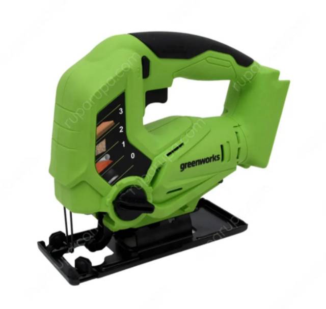 jigsaw greenworks profesional  gergaji mesin presisi tanpa kabel 24V