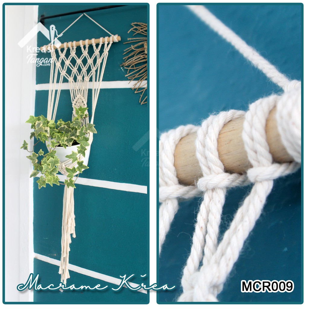 WALL HANGING MACRAME UNTUK POT BUNGA MCR009