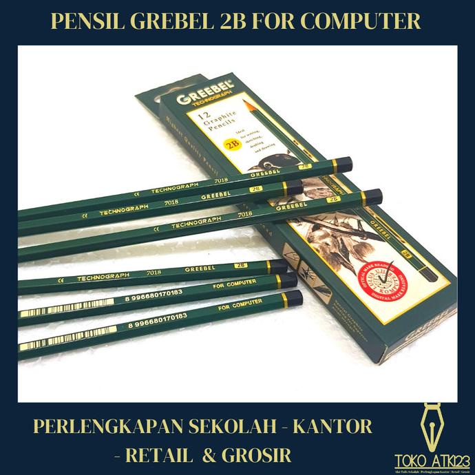 

Open DS] Pensil Grebel Original 2B / Pensil Komputer / 1 Pak Isi 12 Pensil