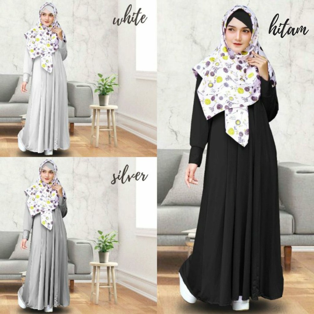 GAMIS JERSEY SUPER POLOS  HITAM MERAH SILVER LAVENDER MOCCA CREAM / GAMIS JERSEY IMPOR PREMIUM