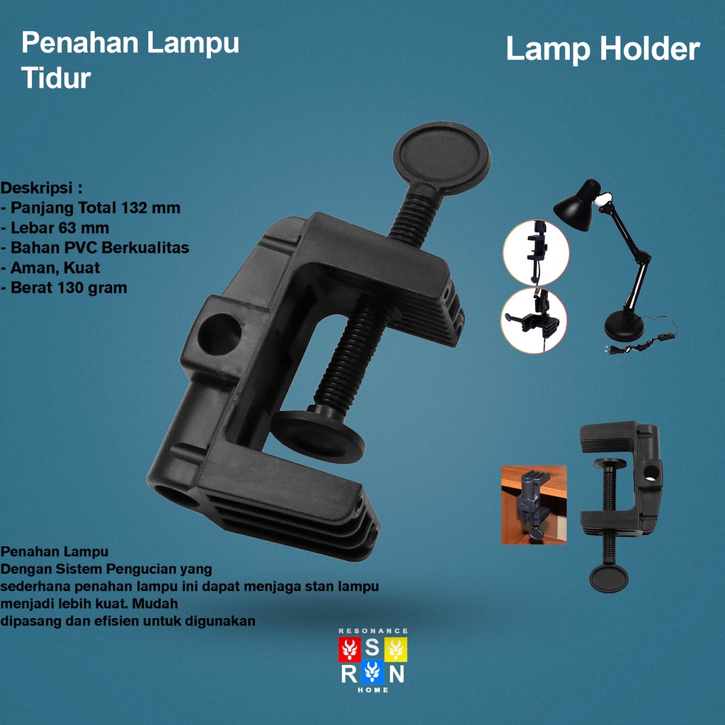 Penahan Lampu Tidur / Lamp Holder Jepit | Resonance Home