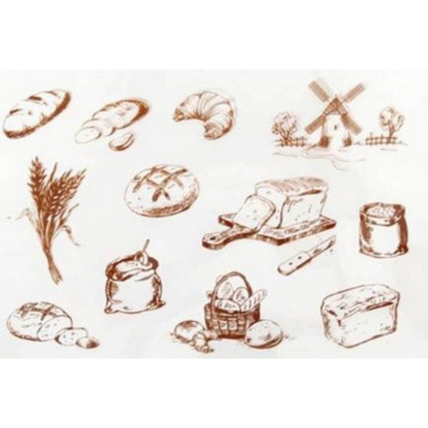 Brown Color Clear Stamp - Making Bread