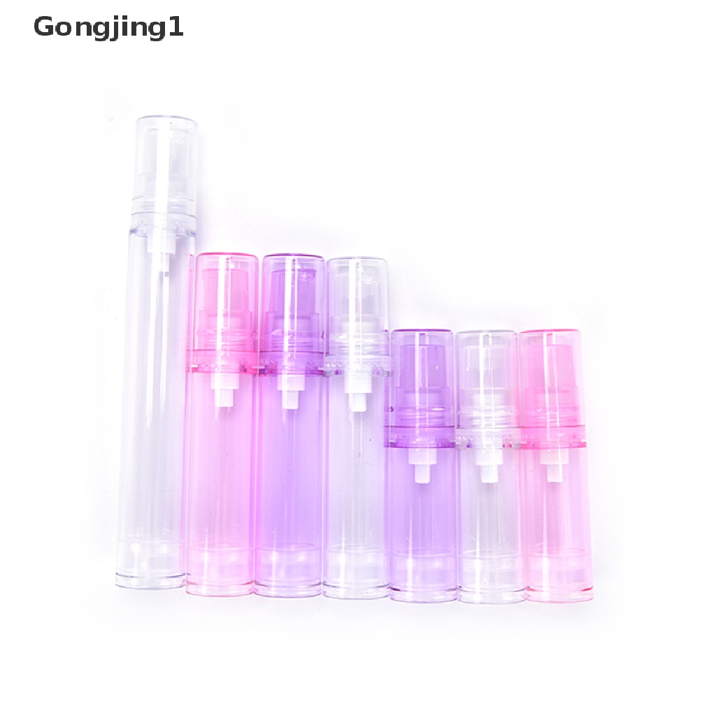 Gongjing1 1pc Botol Pump Kosong 5 / 10 / 15ml Untuk Lotion / Kosmetik / Makeup / Travel