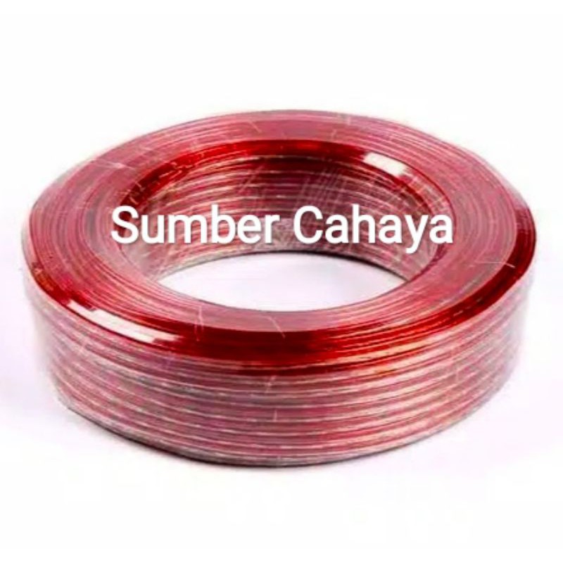 KABEL LISTRIK TRANSPARAN 2X30 KABEL ROLL 25Yard