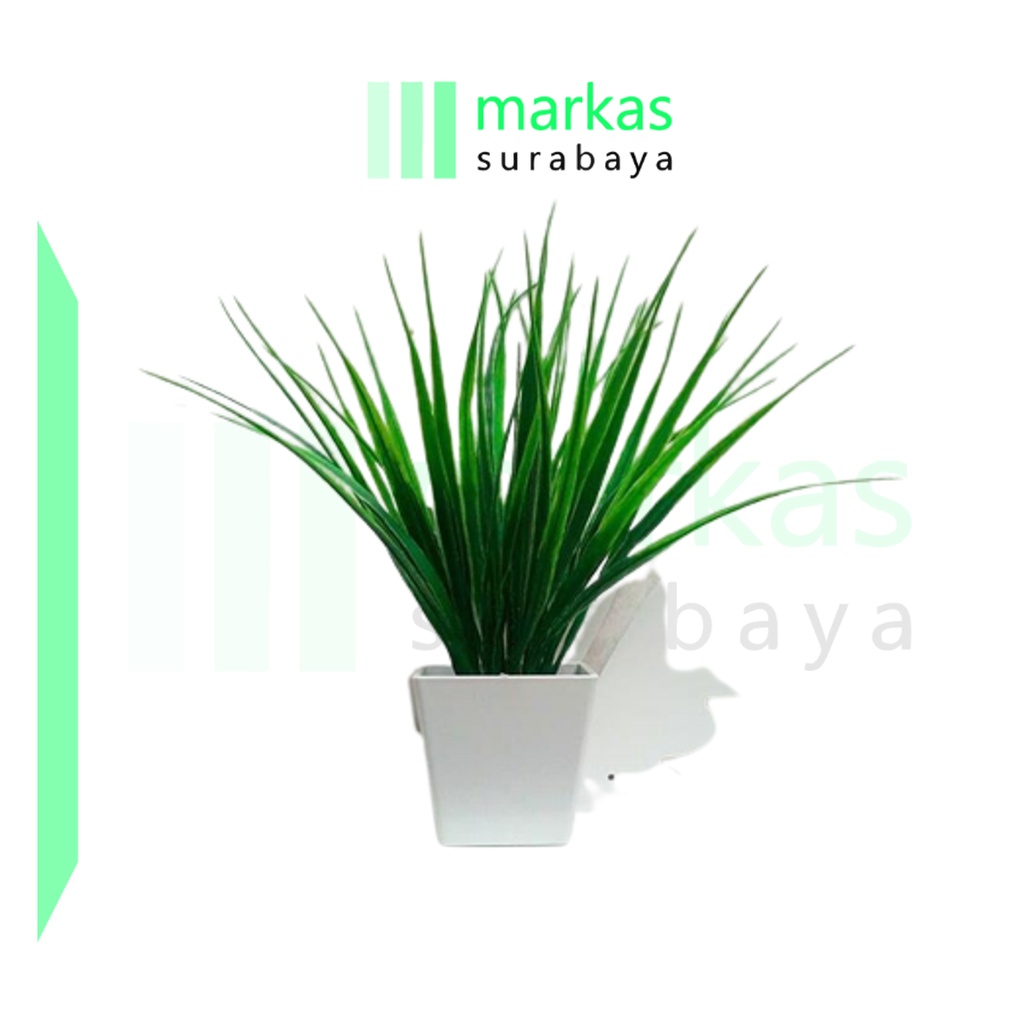 MARKAS PT24 Pot Tanaman Hias Bunga Hias Plastik Ornamen Pot Bongsai Artificial Flower Decoration