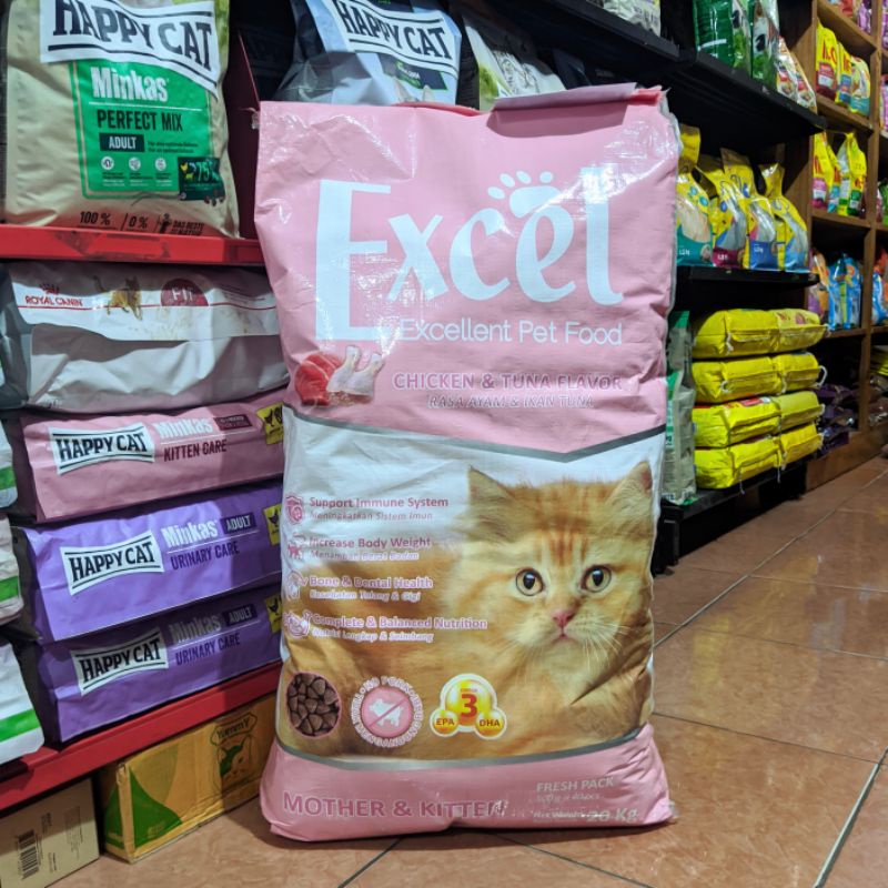 Excel Mother &amp; Kitten 20kg - Makanan Kucing Excel