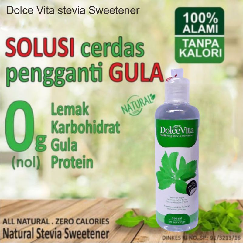 Gula  Stevia isi 250 ml Pemanis rendah kalori cocok utk diet dan cegah diabet