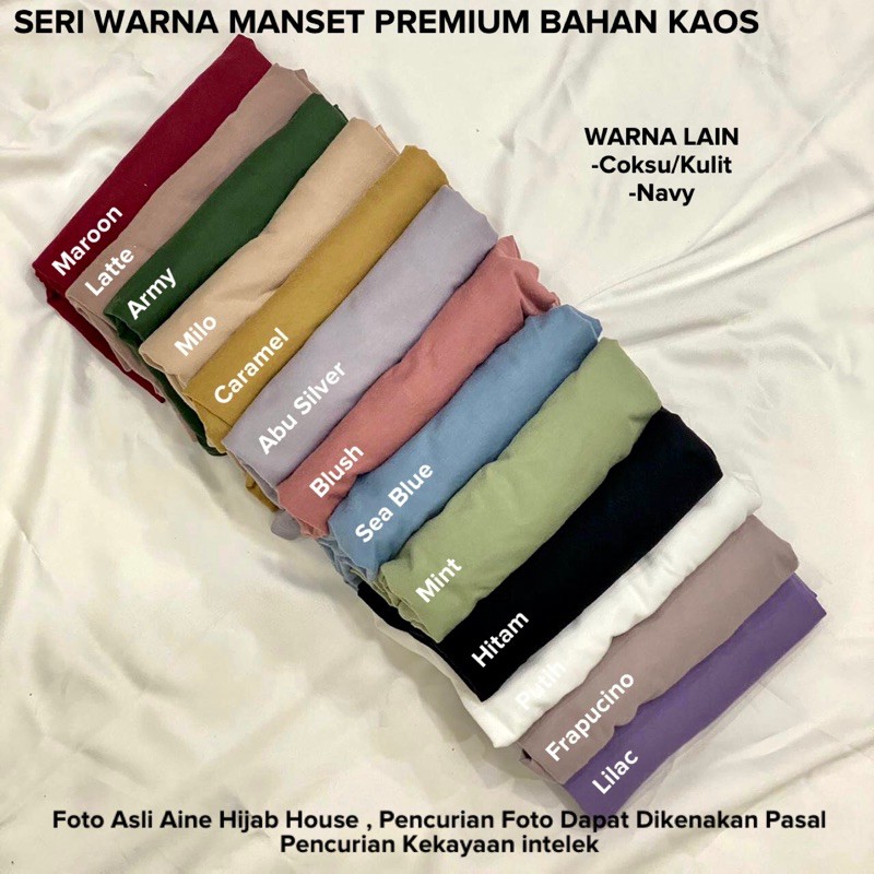 MANSET KAOS WANITA /  Manset Baju muslim / inner wanita muslim / Manset turtleneck / Atasan baju-1