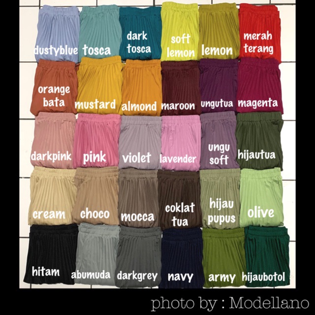 ROK PLISKET 256.B MURAH PREMIUM HYGET POLOS FLARE SKIRT REMPEL MUSLIM MAYUNG PANJANG MODELLANO FREXA-1