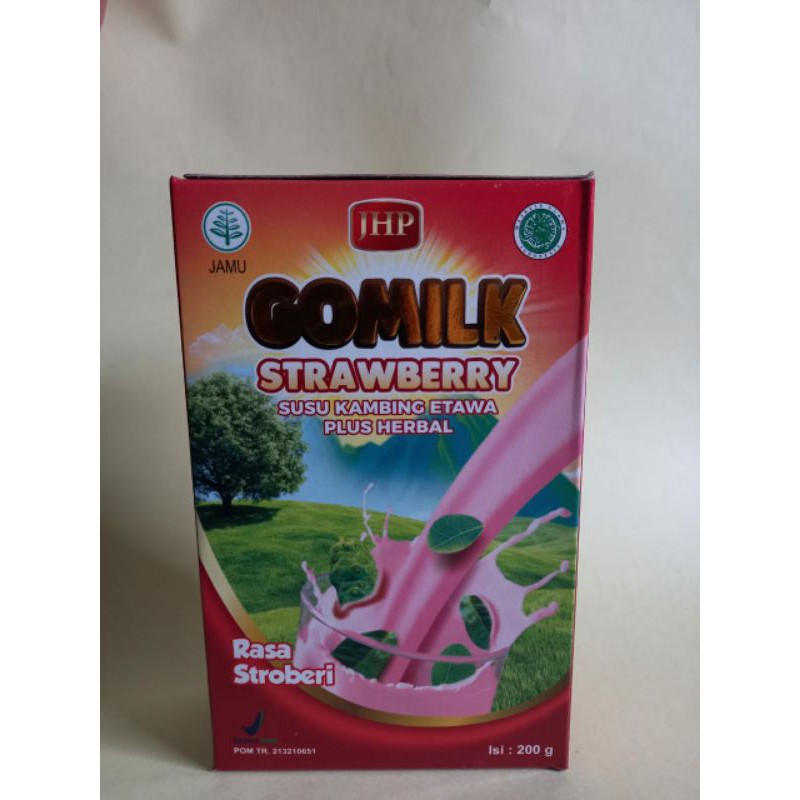 

gomilk rasa strawberry/susu kambing/susu bubuk kambing etawa