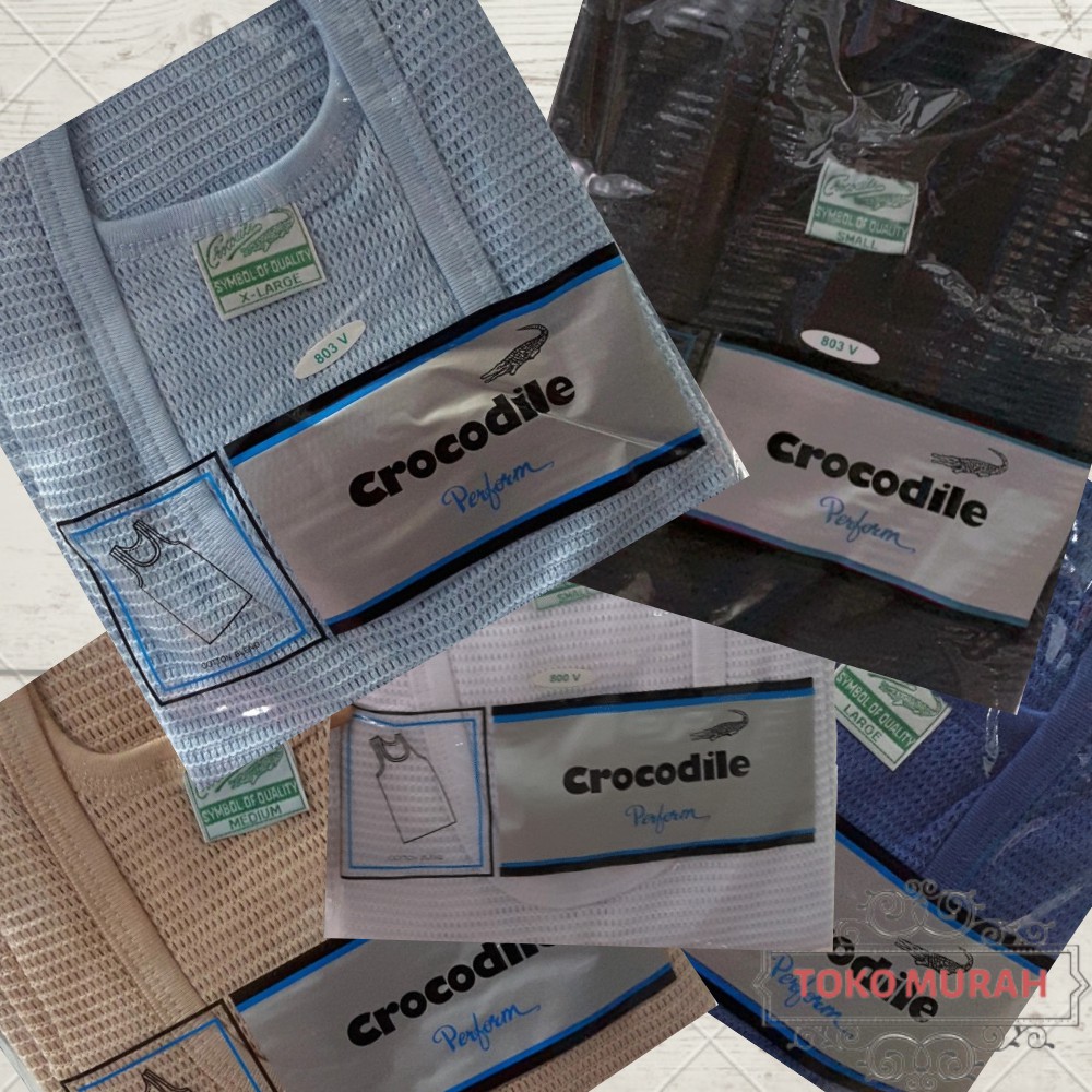 Kaos Singlet Jaring Jala Cowok Pria Merk CROCODILE - 803
