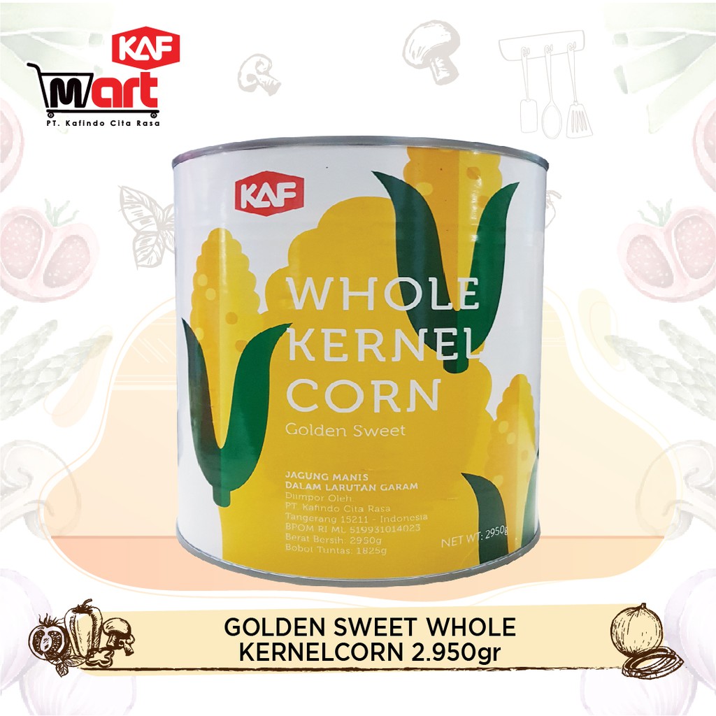 

KAF Golden Sweet Whole Kernel Corn 2950gr