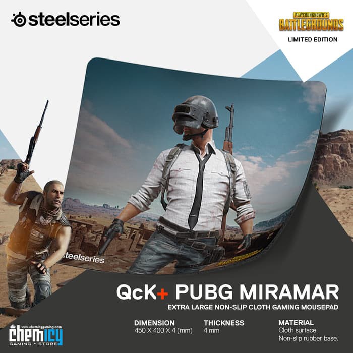 Steelseries QcK+ PUBG Miramar Edition