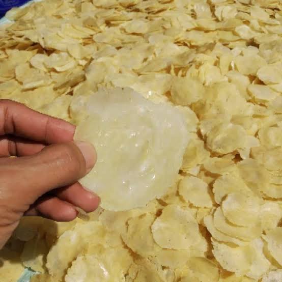 Emping Melinjo Mentah Asli Aceh 250 Gram ukuran kecil