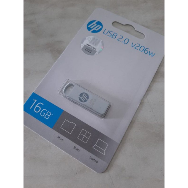 Flashdisk HP 16 GB V 206 W USB 2.0 / HP Flashdisk 16 GB USB 2.0 - Original