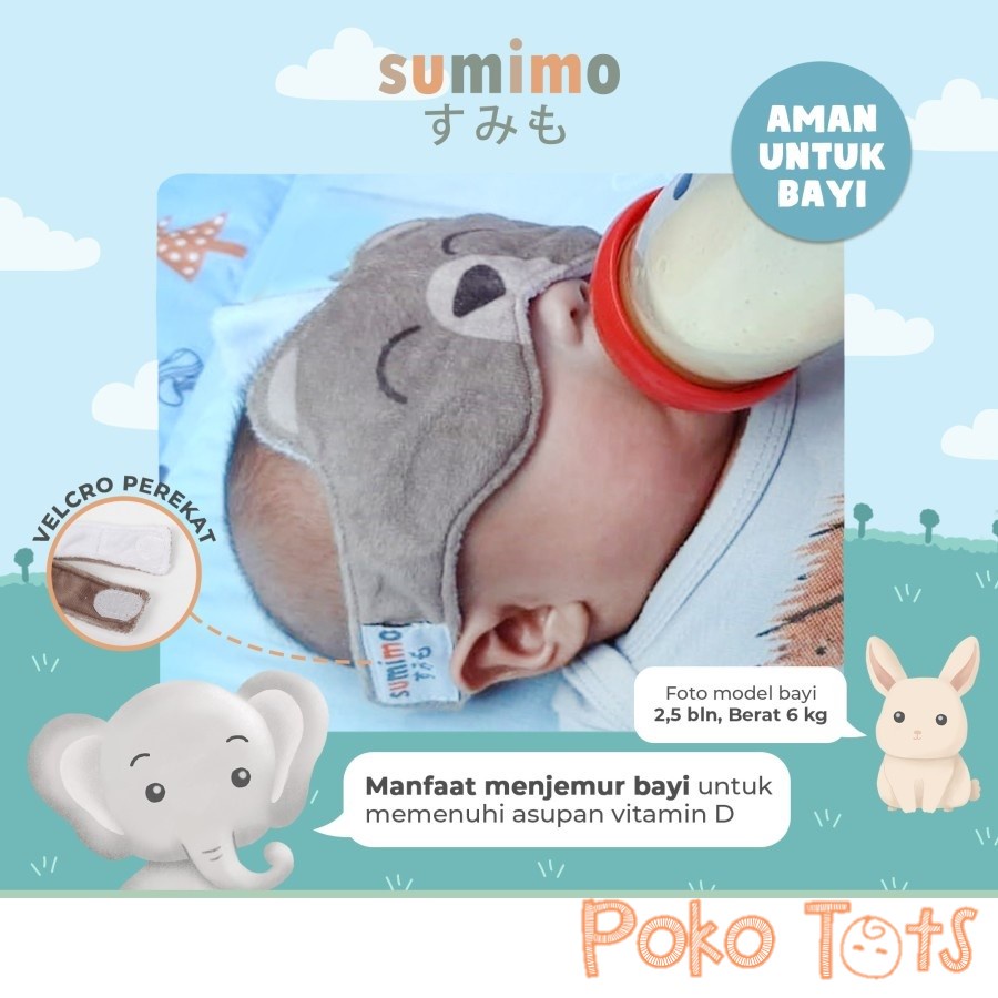 Sumimo Baby Eye Mask Kacamata Jemur Bayi Karakter Penutup Mata Bayi Sumimo WHS