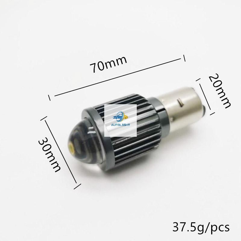 Lampu Sorot Depan Motor LED P15D & BA20D 6000LM 360 Derajat 2 Cahaya Putih&Kuning Lampu Motor-BA 20 D