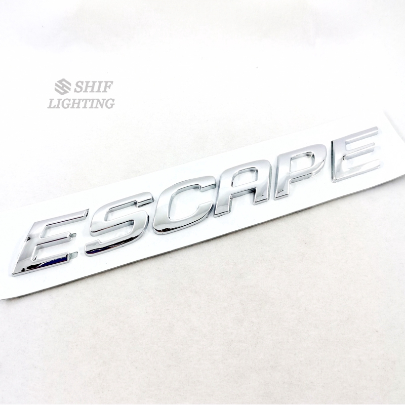 Stiker Emblem Motif Logo Escape Bahan Krom ABS untuk Ford Escape