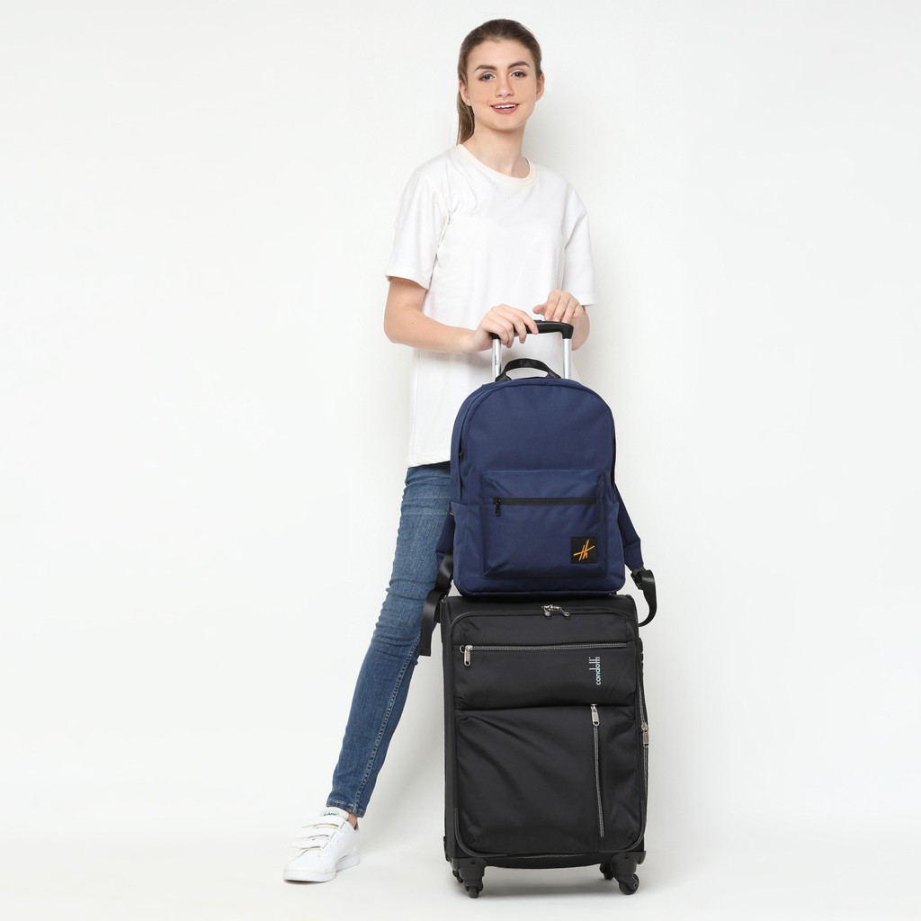 THEODOR Backpack STARK Navy Blue - Tas Ransel - Water Repellent - Pria Wanita - High Quality