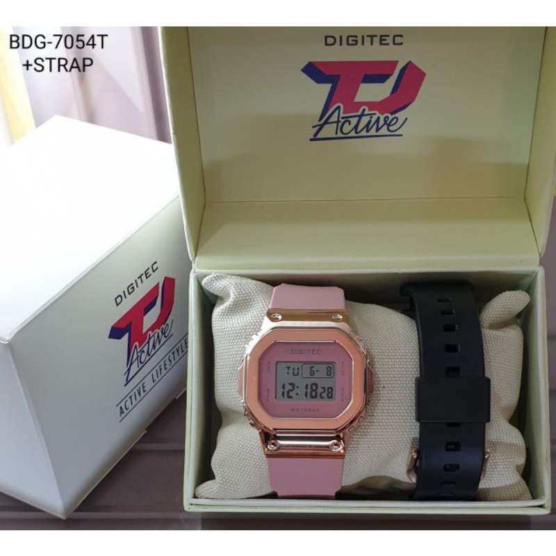 Jam Tangan Wanita Digital Digitec Original BDG-7054T Tahan Air Garansi Resmi 6 Bulan