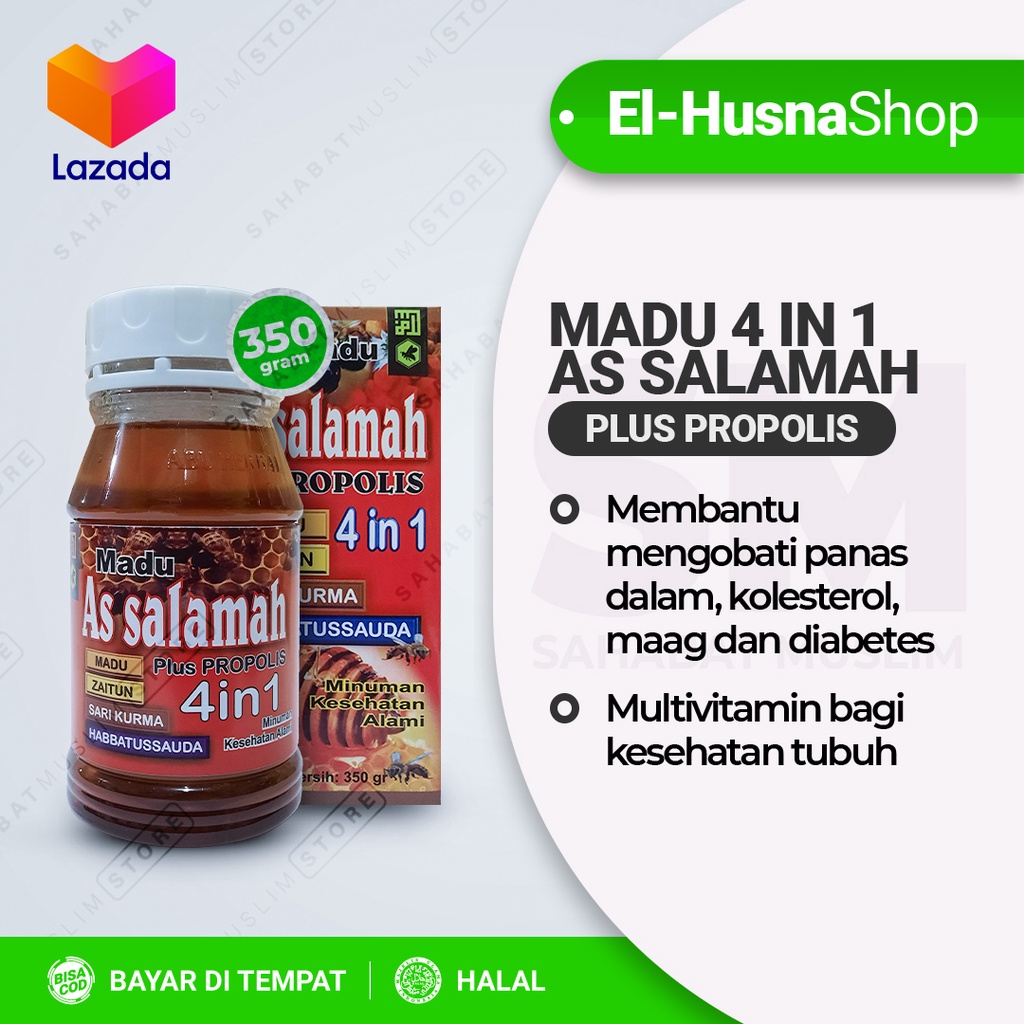 

Madu As Salamah Plus Propolis 4in1 Madu Zaitun Sari Kurma Habbatussauda