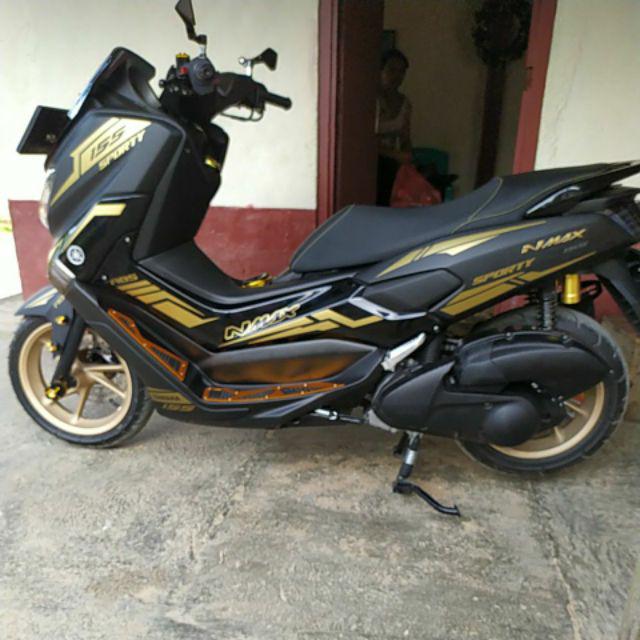  STIKER  CUTING NMAX  striping nmax  sticker nmax  GOLD bahan 