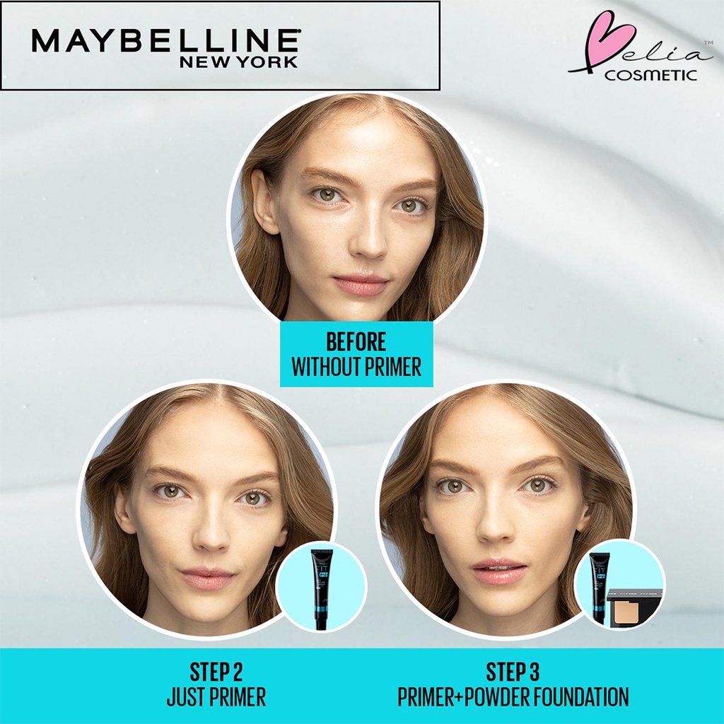 ❤ BELIA ❤ MAYBELLINE Fit Me Matte + Poreless SPF20 Primer | Normal to Oily | Primer | Make Up Base | Alas Make Up | BPOM