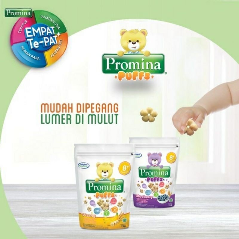 Jual PROMINA PUFF 8+ MAKANAN SNACK ANAK BAYI 15 GR | Shopee Indonesia