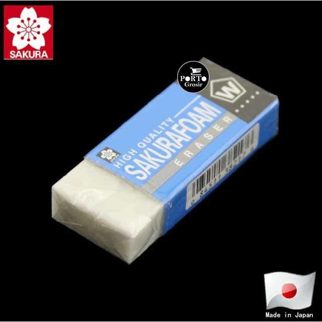 

Sakura Foam Eraser Medium White XRFW-100 Penghapur Putih Sedang Sakurafoam Setip Jepang
