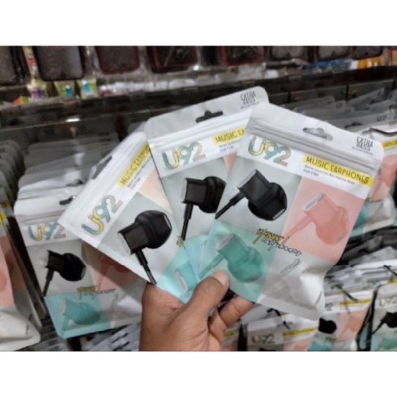 Handsfree Macaron Universal + Mic U92 Bisa buat Telepon Suara Bagus