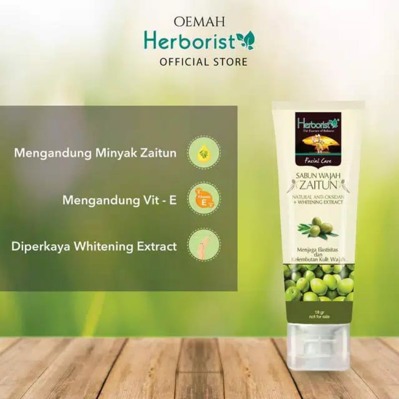 HERBORIST Facial Foam Zaitun 80 gr | Sabun Wajah