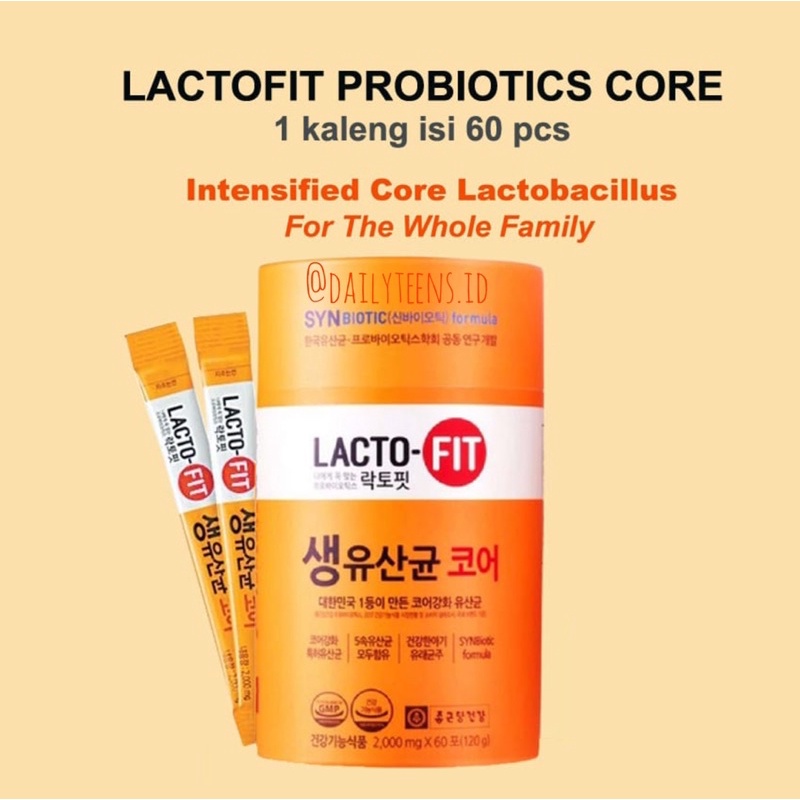 [READYSTOCK] Lactofit Core Probiotik Prebiotik Synbiotik Mengatasi konstipasi Nyeri abdomen sistem i