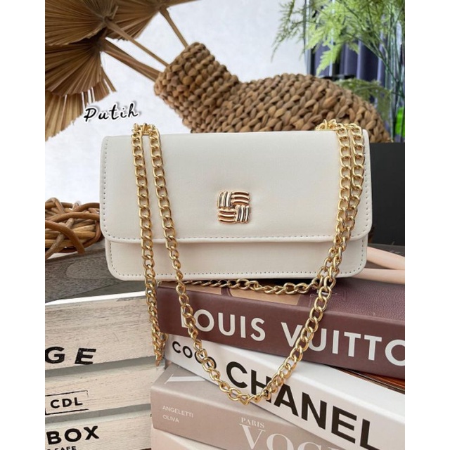 TAS SELEMPANG WANITA AMORA  [ SIAP KIRIM ] SLINGBAG FASHION TALI RANTAI