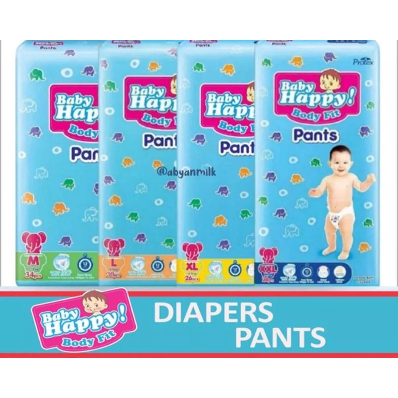 Popok Baby Happy pants exp jauh