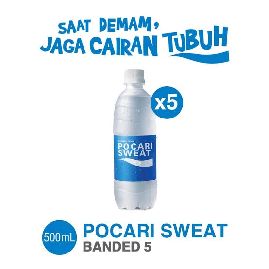 Minuman botol pocari sweat 500ml ( 5pcs) minuman sehat dan murah