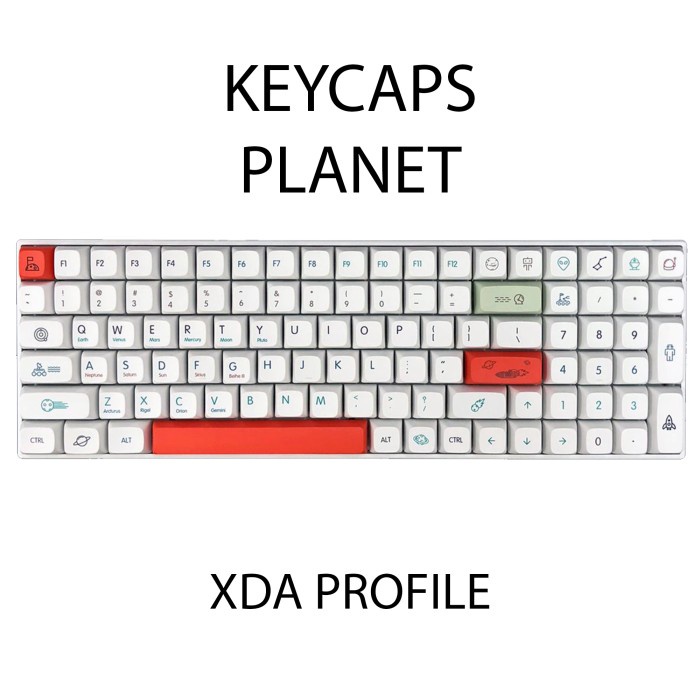 KEYCAPS PLANET XDA PROFILE SUBLIM MECHANICAL KEYBOARD SINGLE SHOT