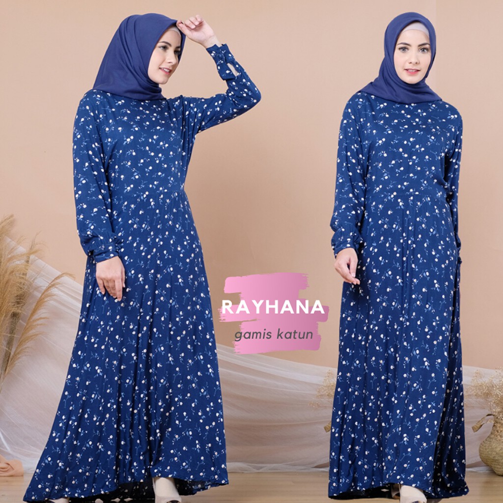 GAMIS SYARI BAHAN KATUN ADEM Terbaru Murah RAYHANA