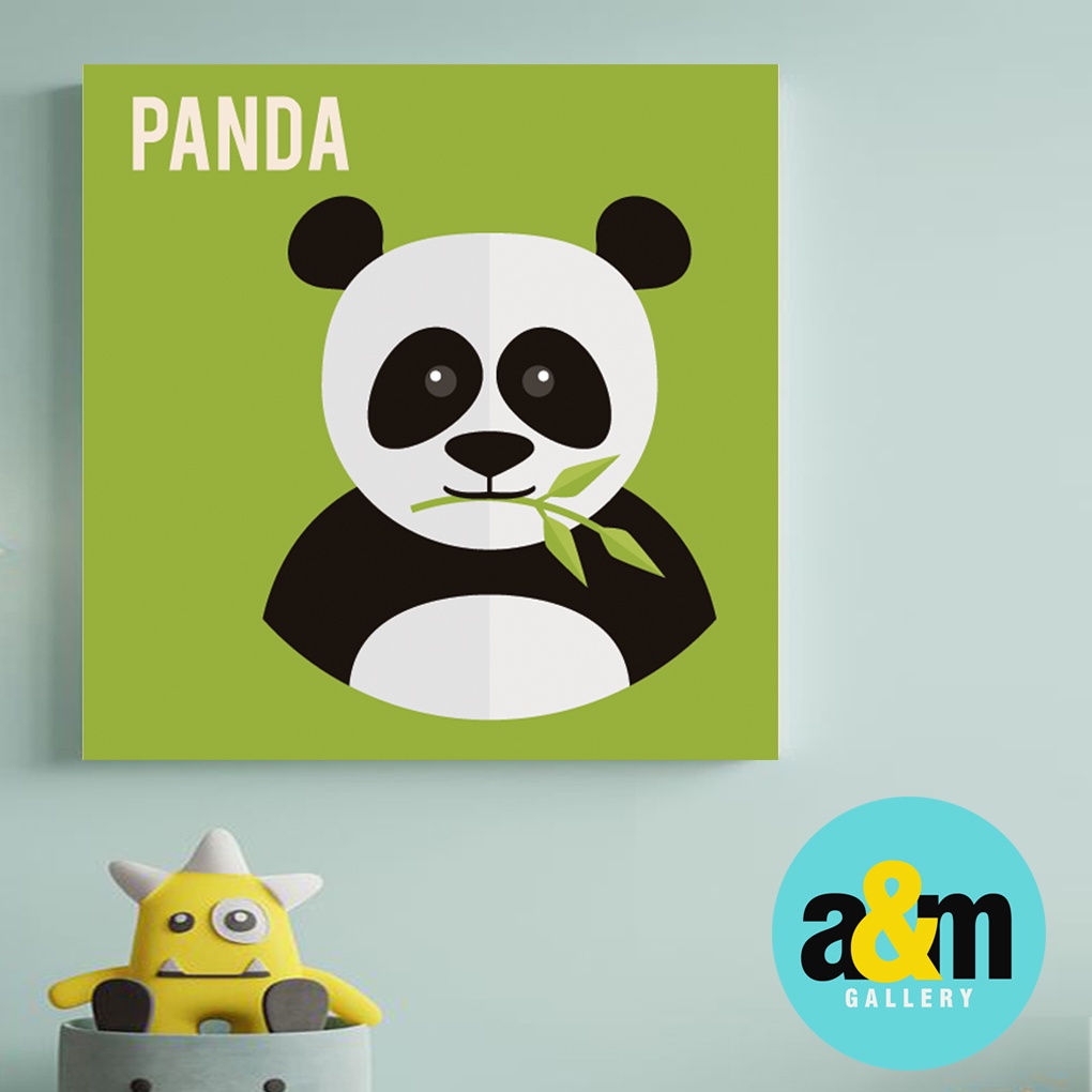 Hiasan Dinding Kamar Bayi Gambar Binatang ( 20 X 20 ) Pajangan Anak Dekorasi Bayi Wall Decor Tema BINATANG - A&amp;M